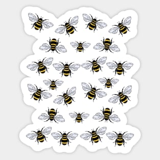 Bee Social by Yuuki G Sticker